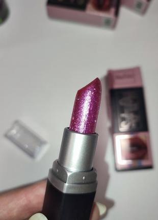Помада для губ с блестками розовая для фотосессии макияж глиттер разова блестящая диор...