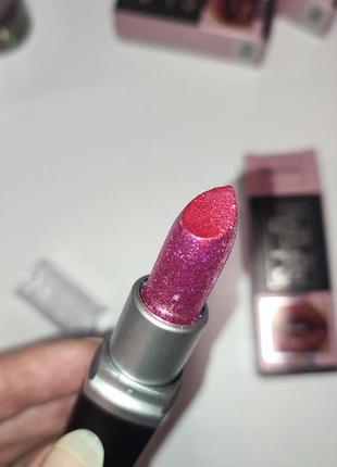 Помада для губ с блестками розовая для фотосессии макияж глиттер разова блестящая диор...