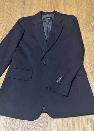Піджак жакет блайзер massimo dutti 36 розмір, стан нового чорний