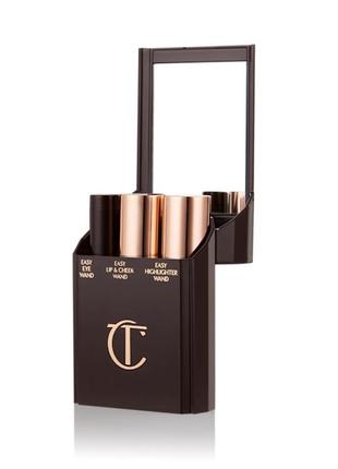 Набор для макияжа charlotte tilbury sun kissed look in 5 помада, тени, румян, хайлайтер