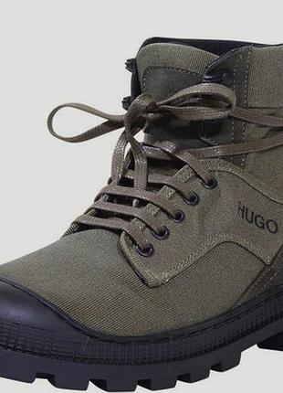 28,5 см стильные ботинки милитари кеды высокие hugo boss