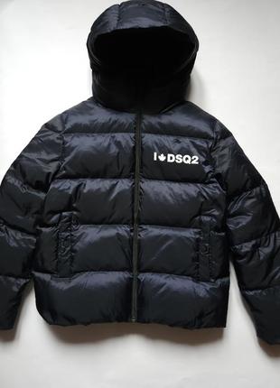 Оригинальный пуховик на мальчика dsquared2, детский пуховик dsquared оригинал, брендовый пуховик 12р