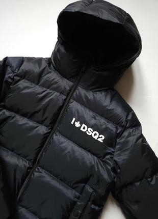 Оригинальный пуховик на мальчика dsquared2, детский пуховик dsquared оригинал, брендовый пуховик 12р3 фото