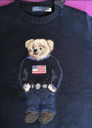 Свитер polo ralph loren с мишками кофта