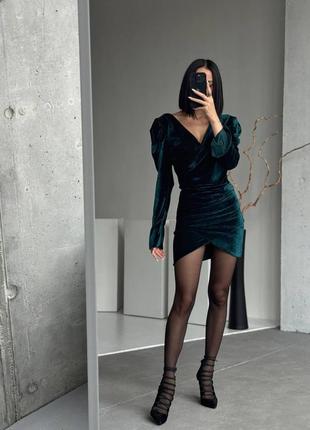 Изысканное платье из мягкого бархата2 фото