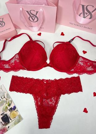 Комплект victoria’s secret оригинал, бюст 75в, трусики s