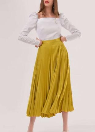 Розкішна плісирована спідниця від дорого бренду closet💛💛