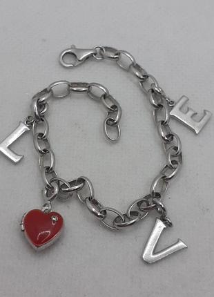 Браслет серебро