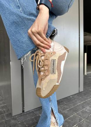 Кроссовки кроссовки кроссовки кроссовки dolce gabbana ns1 beige кроссовки, дольче габанна