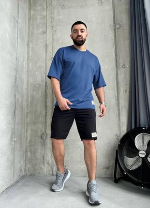 Костюм двокольоровий футболка і шорти двонитка