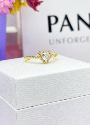 Каблочка pandora «блестящее прозрачное сердце»