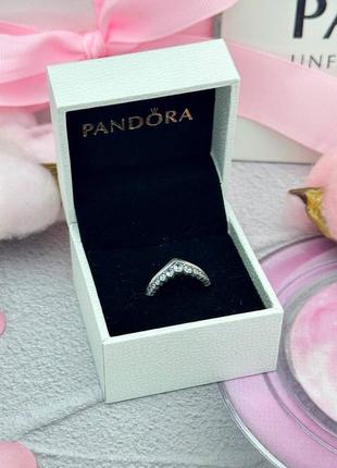 Серебряная кольца pandora wish из паве