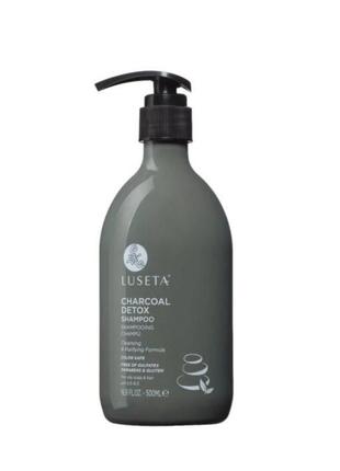 Шампунь для глибокого очищення luseta charcoal detox shampoo, 500 мл