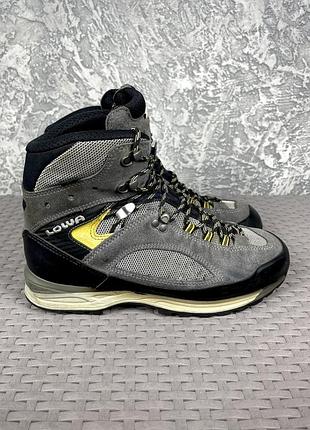 Lowa gore tex ботинки 41 размер трекинговые серые италия