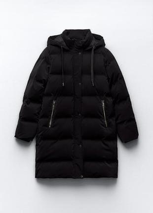 Ветронепроницаемая дутая куртка zara (размер xl)