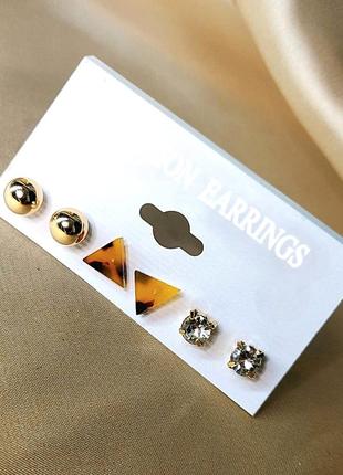 Комплект бижутерии сережки