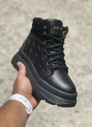 Зимові черевики monster prada2 black 36р