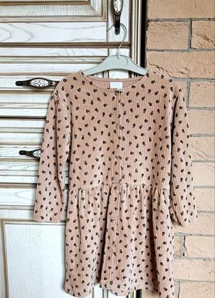 Сукня,плаття,платтячко zara ,тепле,на дівчинку 104-110