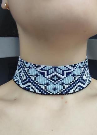 Гердан чекер из бисера