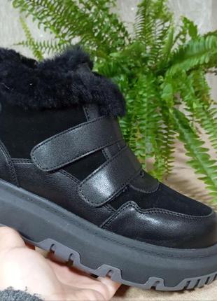 Черевики yimeili y861-5 black  37р, 40р