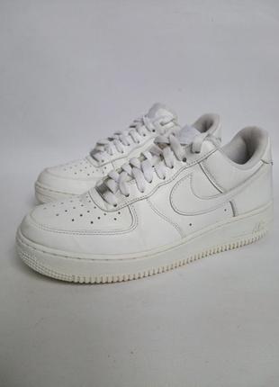 Кожаные кроссовки nike air force