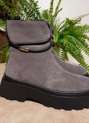 Ботинки lilin gold 87-4 dark coffee 36-40р