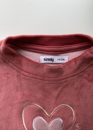 Велюровый костюм sinsay для девочки