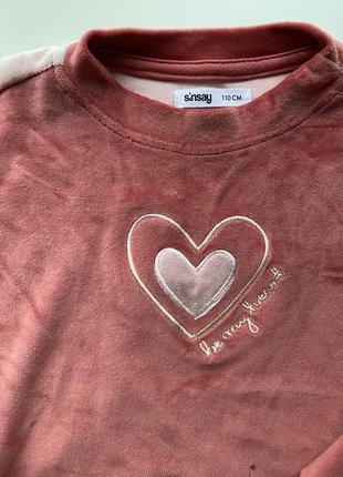 Велюровый костюм sinsay для девочки