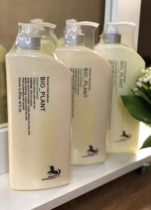 Професійний шампунь bio plant ginger для стимуляції росту волосся 1000мл