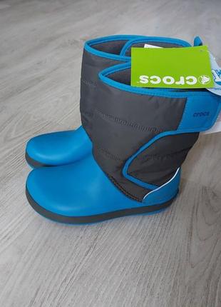 Фирменные сапоги/ботинки/сапоги crocs 34-35р.