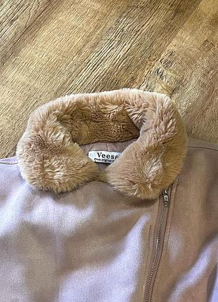 Дублянка авіатор/ дублянка косуха рожева 8