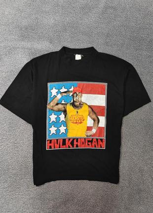 Винтажная футболка wwe hulk hogan 90s t shirt
оригінал, american style