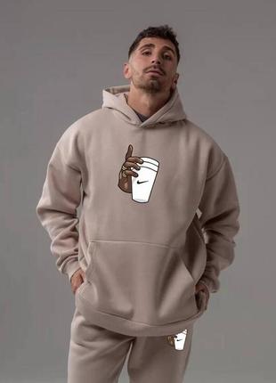 Мужской теплый зимний костюм nike
