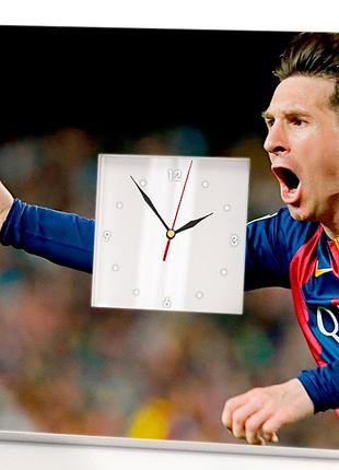 Авторские часы "лионель месси. lionel messi. футбол. барселона" подарок для фанатов, украшение спорт