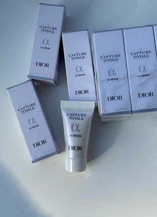 Антивозрастная сыворотка для лица dior capture totale le serum миниатюры по 5мл