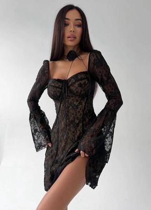 Сукня платье кружево бюстье
