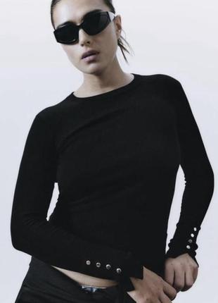 Zara джемпер, пуловер, лонгслив, кофта, свитерок, кофта с пуговичками