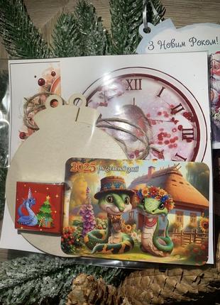 Новорічний сувенір дитячий набор декупаж зроби сам на новий рік подарунок дитині