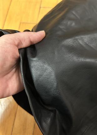 Юбка stradivarius эко кожа4 фото