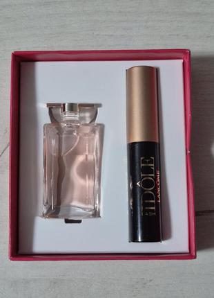 Подарочный набор lancome indole (5 мл - парфюмированная вода (edp) + 2,5 мл - тушь для ресниц, миниатюра)2 фото