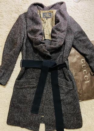 Шикарное дизайнерское шерстяное пальто бренд Tops westwood оригинал размер s,m,l