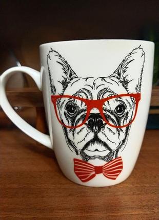 Чашка keramia веселі морди бульдог 360 мл