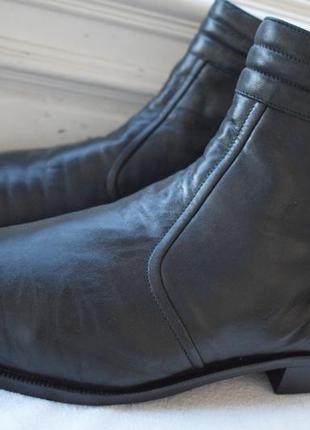Шкіряні стильні черевики напівчоботи дезерти cuoio made in italy овчина р. 46 30.5 см