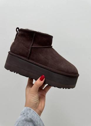 UGG boot Svarta ankelboots med snörning уггі угги жіночі