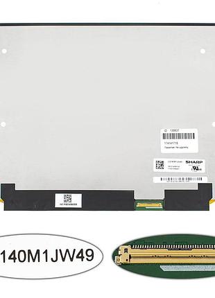 Матрица 14.0" lq140m1jw49  (1920*1080, 40pin(edp, ips, 120hz), led, slim (без планок и ушек), матовая, разъем