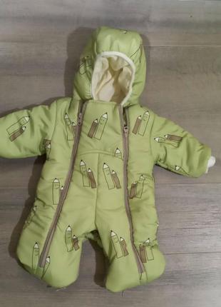 Комбінезон дитячий демісезонний 0-12 місяців трансформер