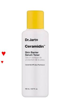 Увлажняющий тоник для лица с церамидами dr.jart+ - ceramidin skin barrier serum toner, 150 мл