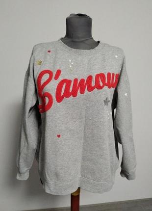 Свитшот на флисе от h&m