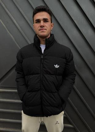 Пуховик adidas black.