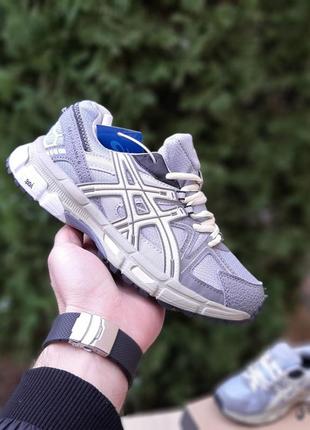Asics gel-kahana 8 серые с бежевым7 фото